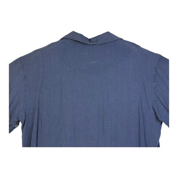 Pineapple Connection Shirt Mens XL Blue Dragon Graphic Button Up Short Sleeve - Picture 6 of 13